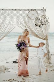 Malin Akerman Tulum Beach Wedding MemoryBox Photography