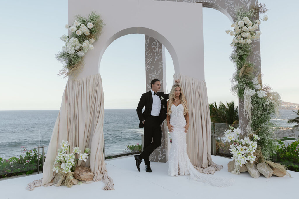 Terrace Luxury Wedding Ceremony at Grand Velas Los Cabos 