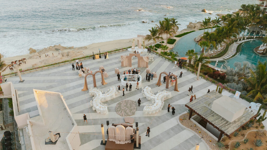 Terrace Wedding Reception day at Grand Velas Los Cabos 