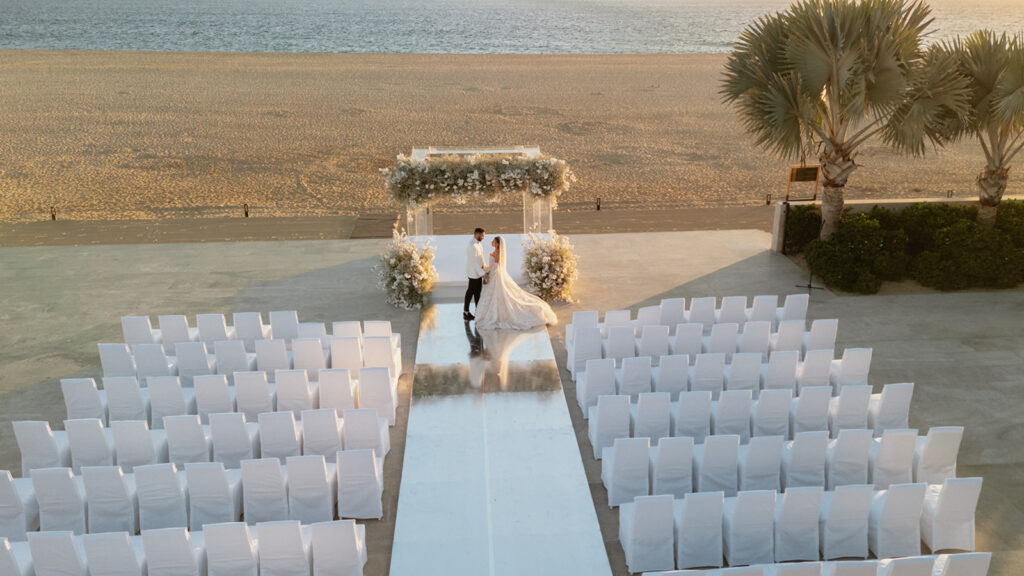 Nobu sunset ceremony by the pacific sunset